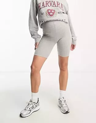 ASOS DESIGN Maternity Over The Bump Legging Cycling Shorts Grey 14 • £2.99