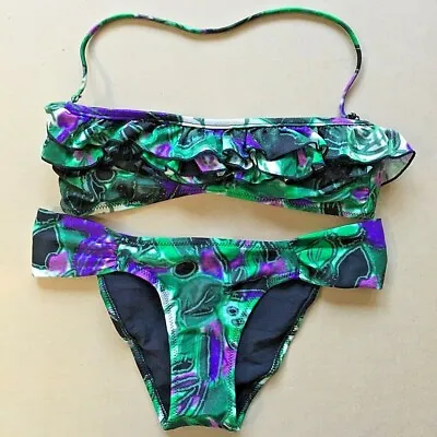 $39.95 • Buy NEW Tigerlily Womens Bikini 2 Piece Size 10 Avnturin Multi Colour BNWT Ladies