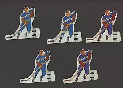 1960's Vintage Coleco Table Hockey Metal Players St. Louis Lot (5)   *8299 • $25.41