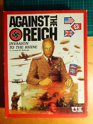 Against The Reich COMPLETE By West End Games WW2 Board War Game • £40