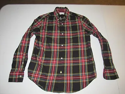 Crewcuts J.crew Boy's Multi-colored Plaid Button Long Sleeve Shirt Size 12 • $3.99