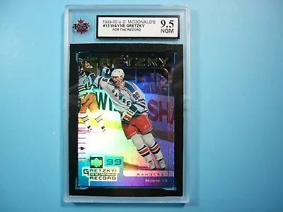 1999/00 Upper Deck Mcdonald's Hockey Card #13 Wayne Gretzky Ksa 9.5 Ngm Ud Rj • $45.99