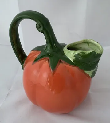 Vintage Retro Majolica Style Mid Century Tomato Jug Pitcher 1L Rare Collectible • £22.99