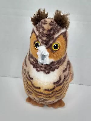 GREAT HORNED OWL Audubon BIRD CALL WILD REPUBLIC PLUSH STUFFED ANIMAL No  Sound  • $7.99