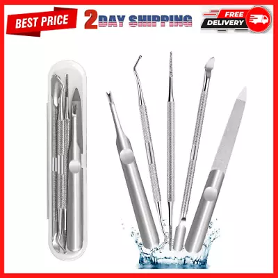 5 PCS Professional Ingrown Toenail Tool Stainless Steel Manicure Nail Kits • $7.24