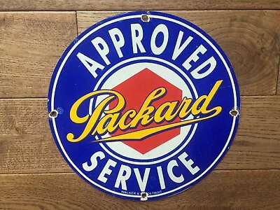 Vintage Packard Service Porcelain Sign Gas & Oil Sign • $85