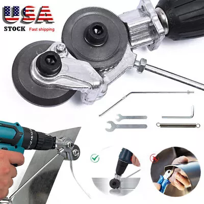 US Electric Drill Shears Plate Cutter Attachment Metal Sheet Cutter Nibbler Saw • $12.98