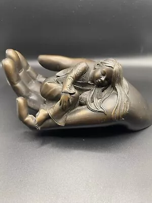 £50 • Buy Fine Art Genesis Ireland Bronze Sculpture Ornament Of Girl Sleep