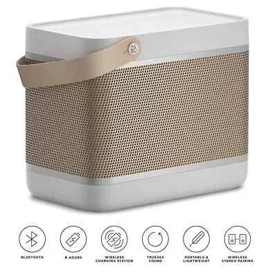 B&O Bang & Olufsen Beolit 20 Portable Bluetooth Speaker - Grey Mist • £395