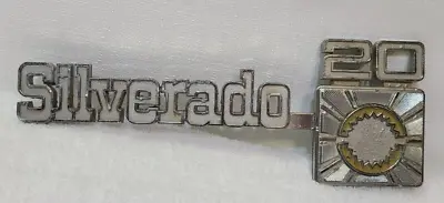 Vintage 1973-1980 Chevrolet Chevy Silverado 20 Pickup Truck Fender Emblem/Badge • $25
