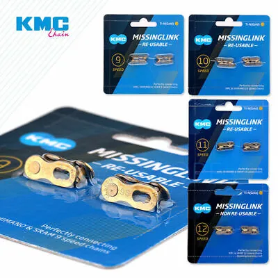 2 Pairs KMC Bicycle Chain Missing Link 6/7/8/9/10/11/12 Speed Chain Master Links • $12.99