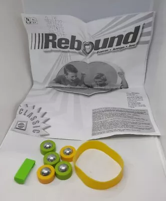 💥 Rebound Tabletop Aim Score Puck Slide Board Game Mattel Classic MANUAL/PARTS  • $9.50