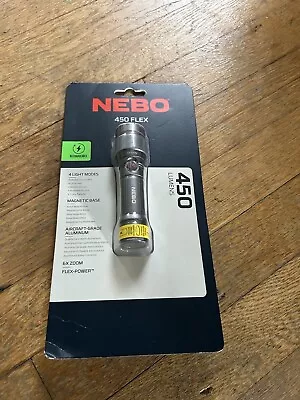 Nebo 450 Flex Rechargeable Or Battery Torch With Magnetic Base • £11