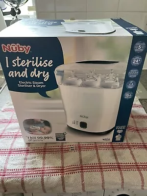 £30 • Buy Nuby W99050 5-Bottle Electric Steam Sterilizer And Dryer - White Read For Price