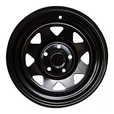 Extreme 4x4 Steel Wheel 14x6  5/108 15P Black For Holden Boat Crvn Trailer + Cap • $75.11