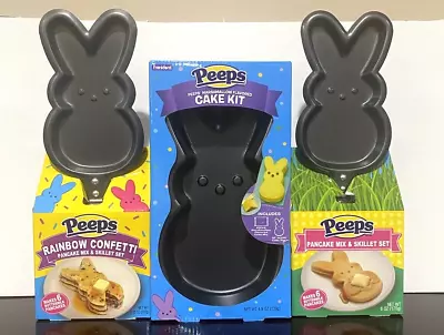 PEEPS Collection LOT OF 3 PEEPS Pancake Skillets And Cake Pan • $69.99