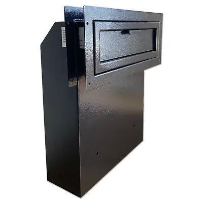 Through The Door Locking Mail Drop Box 1.5mm Steel Theft Proof Payment Mailbox • $94.99