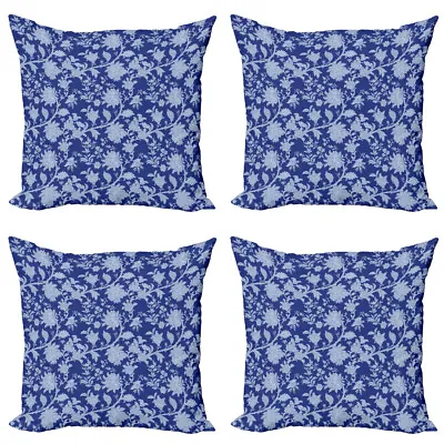 Floral Pillow Cushion Set Of 4 Paisley Pattern Ottoman • £22.99