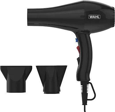 Wahl Black Professional 2000w Ionic Style Hairdryer Lightweight Hair Blow Dryer • £27.89