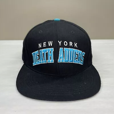 MNWKA Mishka Death Adders New York Black Blue Hat Cap OSFM Snapback Made In USA • $24.95