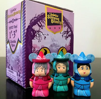 Disney Vinylmation 1.5  Sleeping Beauty Series Three Fairies Set Red Green Blue • $39.99