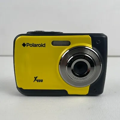 🔥Polaroid X800 8 Mega Pixel Waterproof Yellow/Black Digital Camera TESTED!🔥 • $24