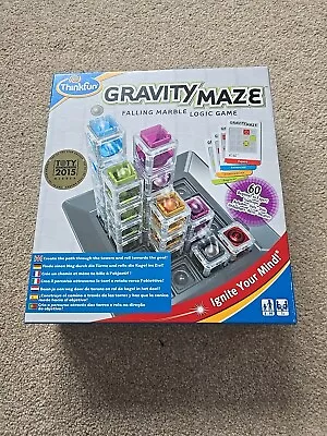 Gravity Maze - Falling Marble Logic Board Game - Thinkfun - Complete & VGC • £8
