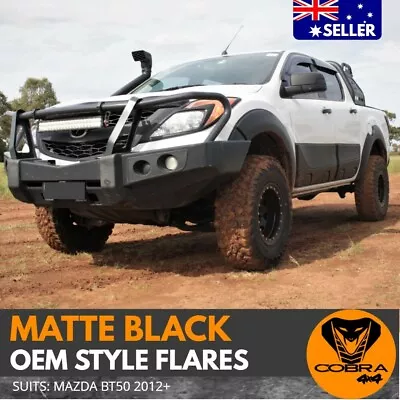 Oem Style Fender Flares Kit Matte Black Fits Mazda Bt-50 2012 - 2017 Guard Trim • $329