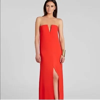 NEW Red BCBG MaxAzria Joice Gown Pageant Prom Fancy Dress Size 6 $326 Retail NWT • $90