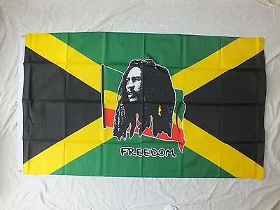 Bob Marley Jamaica Flag/Banner Reggae Rastafarian Music Festival Carnival Africa • £4.99