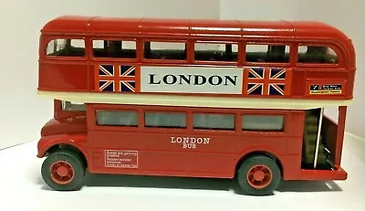 NewPull Back Double Decker Bus Souvenir Gift Vehicles Mini Model London City Bus • £10.99