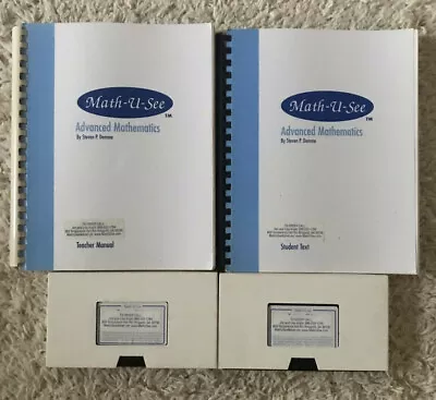 Math-U-See ADVANCED MATHEMATICS Student Text Teacher Manual Video Complete Set • $29.99