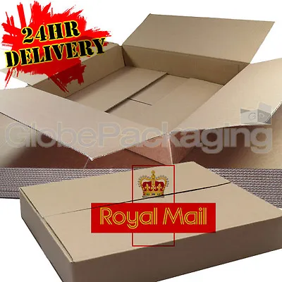 50 X MAXIMUM SIZE ROYAL MAIL SMALL PARCEL PACKET POSTAL BOXES 449x349x79mm • £36.98