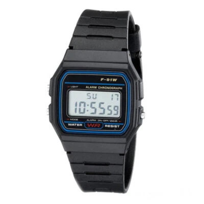 $14.99 • Buy New Casio F91-W Classic Digital Retro Sports Alarm Stopwatch Black AU Seller