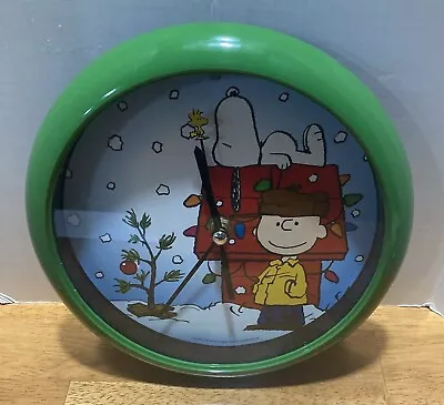 Wall Clock  PEANUTS Charlie Brown Snoopy CHRISTMAS Carol Musical 2010 • $13.95