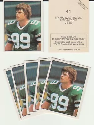 Mark Gastineau RC Rookie Card 1981 Topps Stickers #41 New York Jets • $2.50