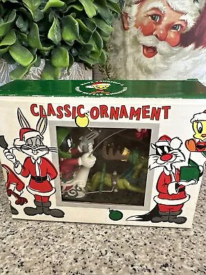 Vintage Rare Looney Tunes Marvin The Martian & K-9 Dog 1995 Christmas Ornament • $53