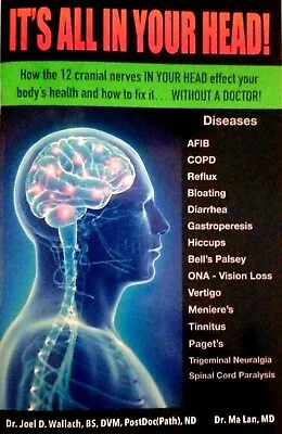 IT'S ALL IN YOUR HEAD! Newest Book By Dr. Wallach -Dead Doctors Don't Lie • $14.95