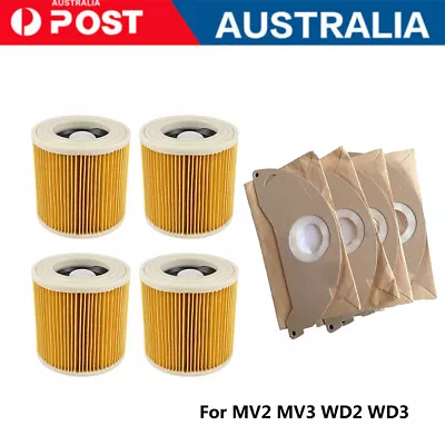 For Karcher WD2 WD3.500 A2004 A2054 Wet & Dry Vacuum Cleaner Filter Vac Dust Bag • $15.43