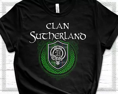 Scottish Clan Sutherland Surname Scotland Tartan And Clan Badge • $24