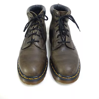 Vintage Dr Martens England  Eye Brown Leather Boots Size 10-10.5 Men’s • $59.95