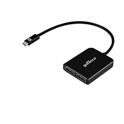 Gofanco USB-C To Dual 4K DisplayPort MST Multi-Monitor Adapter Not For Mac OS • $34.09