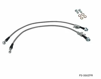 P2M Stainless Steel Braided Front Brake Lines Fairlady Z 350z Z33 G35 V35 New • $65