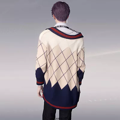 Love And Deepspace Xavier Cosplay Qiyu Sweater Fashion Knit Cardigan • $39.99