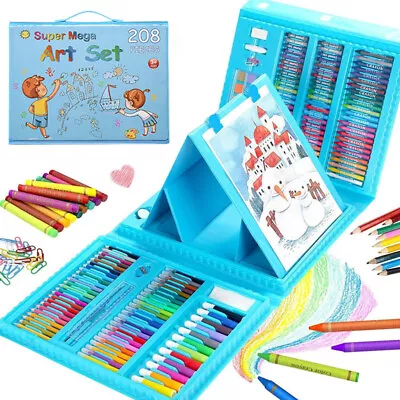 208X Kid Colouring Set Drawing Set Art Case Pencil Painting Children Child UK • £9.69