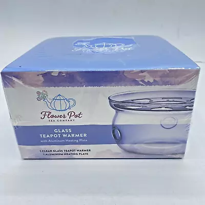 Flower Pot Tea Co. Glass Teapot Warmer High Quality Glass Warms Tea New Sealed • $21.95