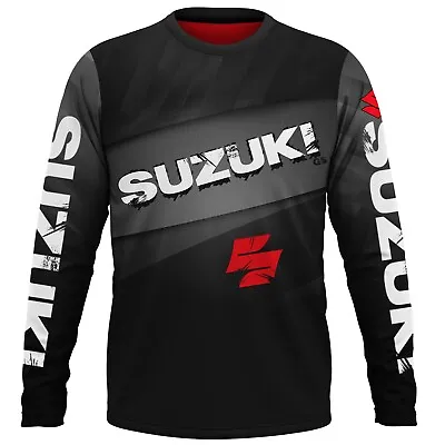Suzuki Long Sleeve Handmade 3D Print Moto Fan Premium T-Shirt Unisex Gift • $55.50