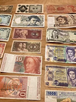 Mixed Lot Different World Paper Money Banknotes Currency Foreign Cir & Unc • $19.95