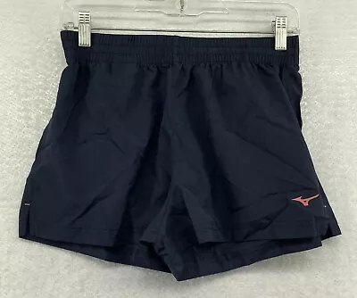 Mizuno Women New Runner Elastic Waist Pull On Azul Escuro Athletic Shorts Size S • $25.99