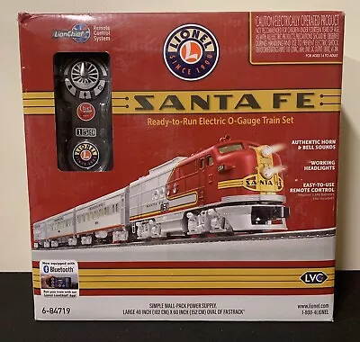 Lionel 6-84719 O Scale Gauge Santa Fe Train Set Lion Chief Bluetooth Locomotive • $329.99